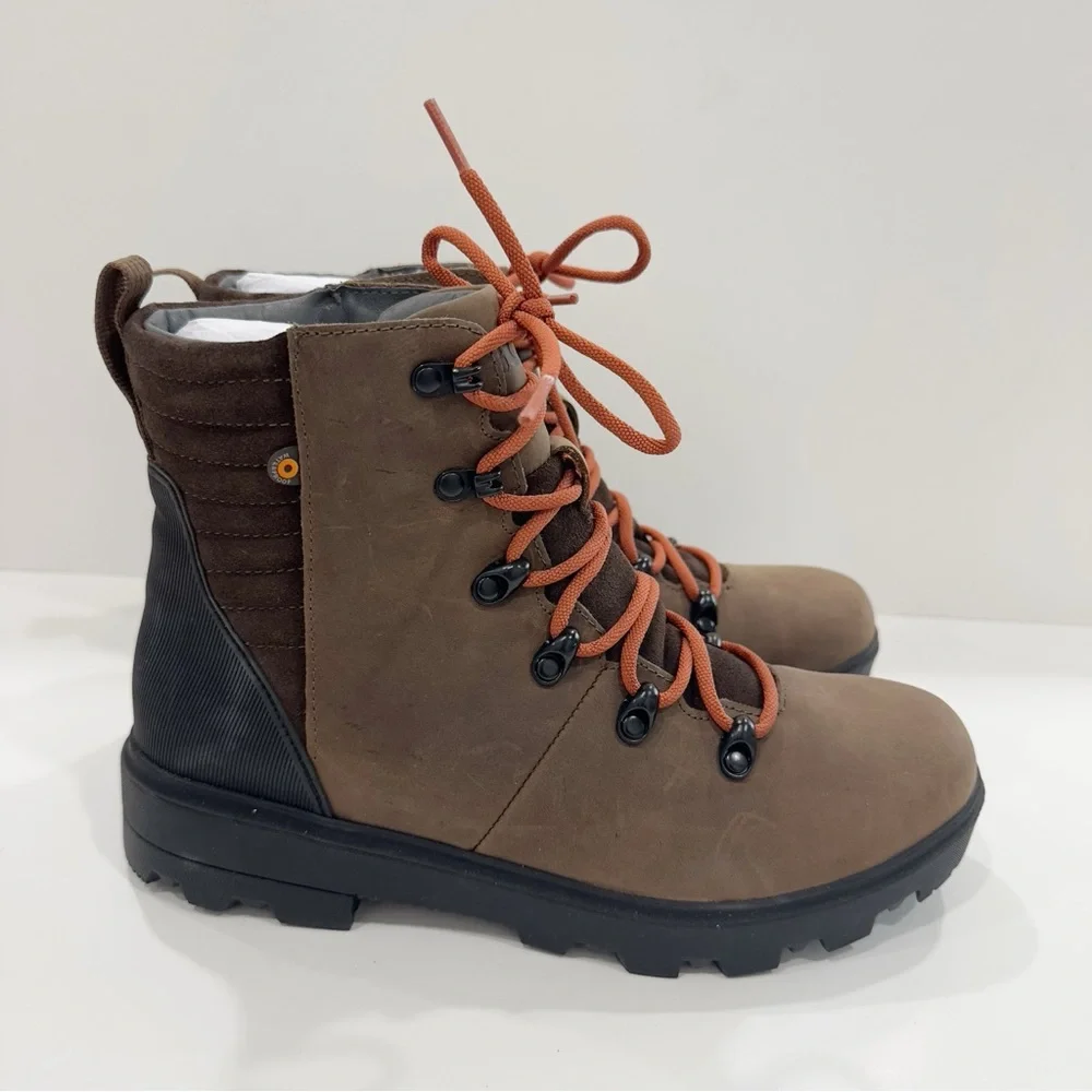 Bogs Women's Holly Lace Leather Waterproof Boots